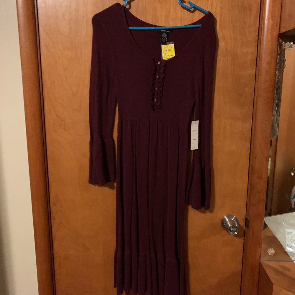 Dark plum purple dress